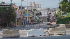 A central Port-au-Prince street close to the site of the destroyed presidential palace.