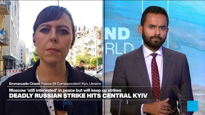 Deadly Russian strike hits central Kyiv