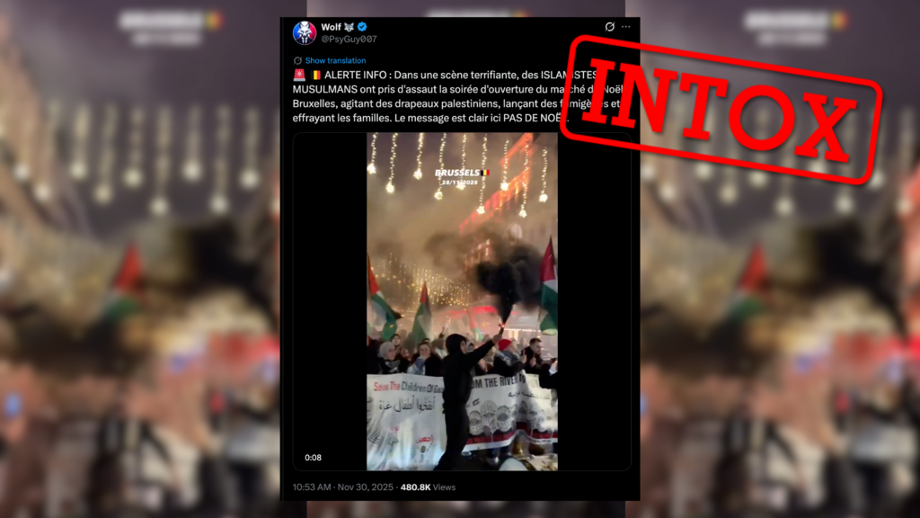 Non, des islamistes n’ont pas pris d’assaut un marché de Noël en Belgique