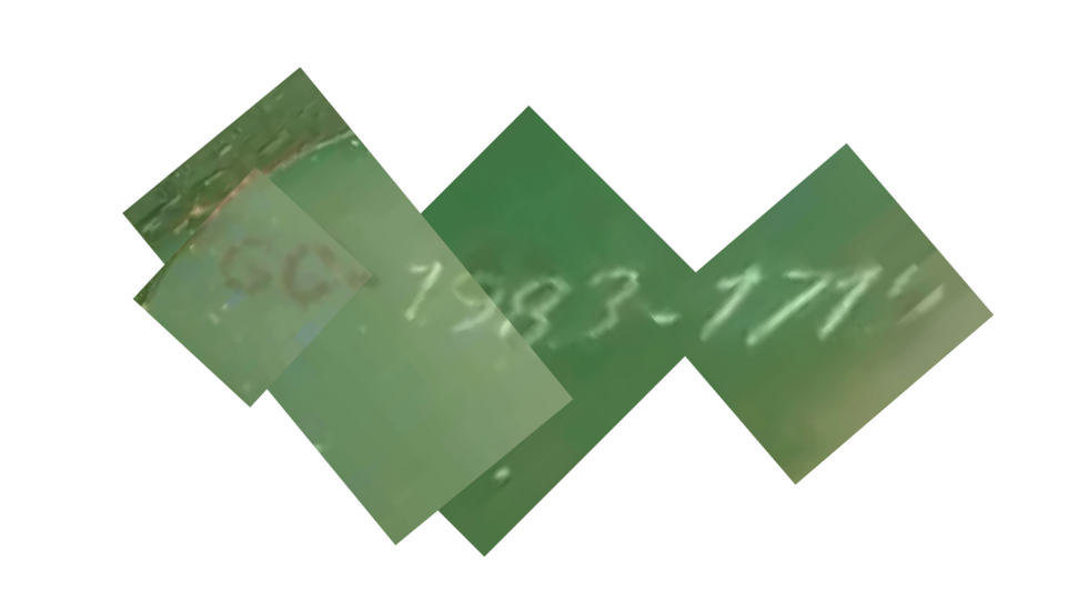 This composite of screenshots from the video of the barrel shows its serial number as “GC-1983-1715.” The final digit, difficult to read, is a “5” with its upper bar partially erased.
