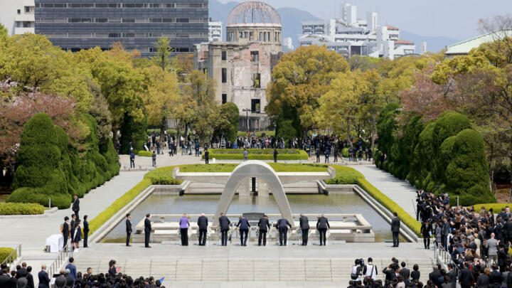 US Secretary of State Kerry in historic visit to Hiroshima memorial 