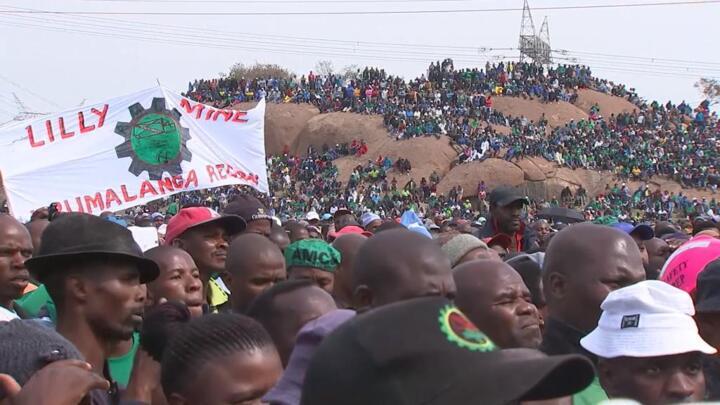 South Africa’s 'Marikana' massacre: Victims remembered at politically charged rally