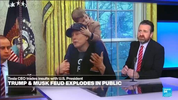 President Trump and Elon Musk feud explodes in public