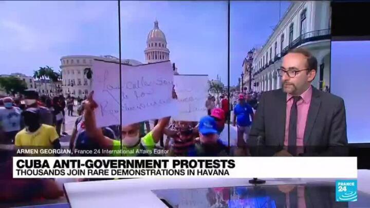 Thousands of Cubans join biggest anti-government protests in decades