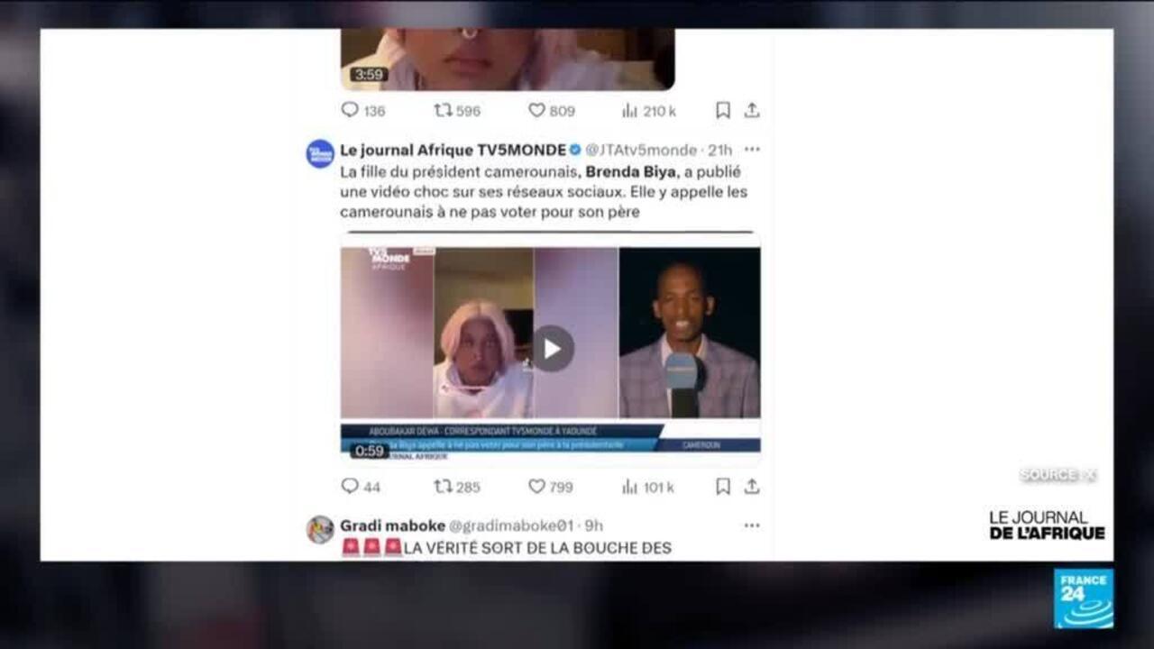 Vidéo choc : Brenda Biya appelle à ne pas voter pour son père, le président camerounais Paul Biya