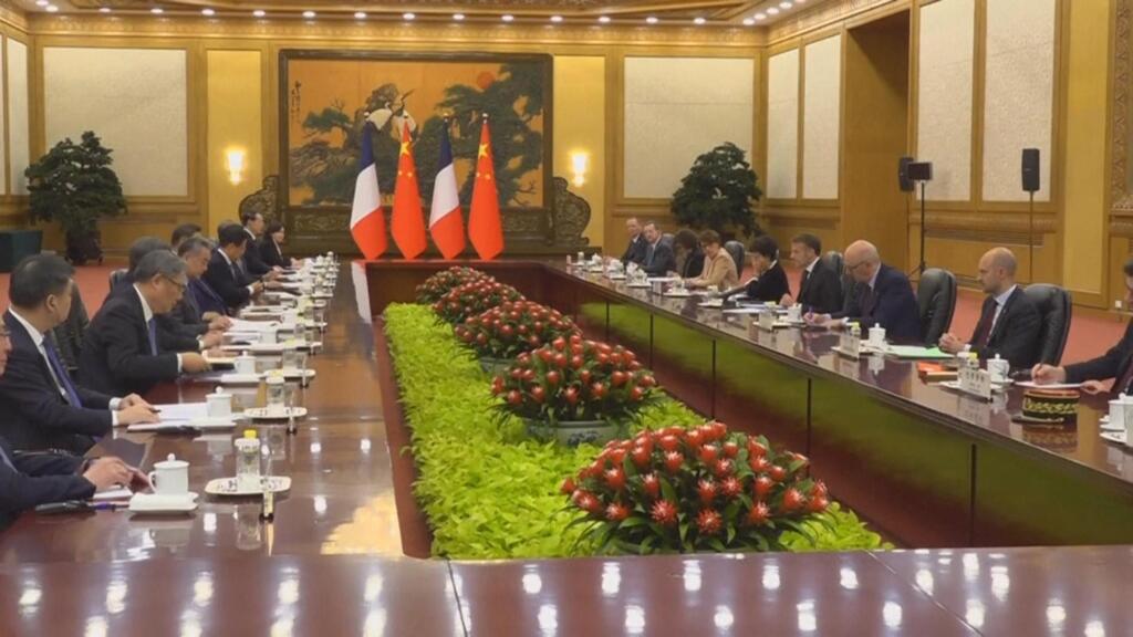 France's Macron pushes for more investment, trade rebalancing in China visit