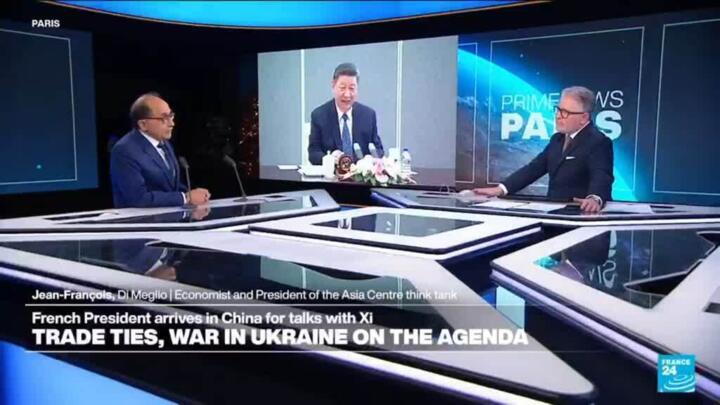 Macron arrives in China for talks with Xi on trade ties and Russia's war in Ukraine