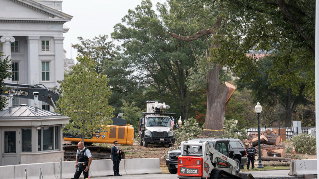 White House starts demolishing part of East Wing for Trump's ballroom