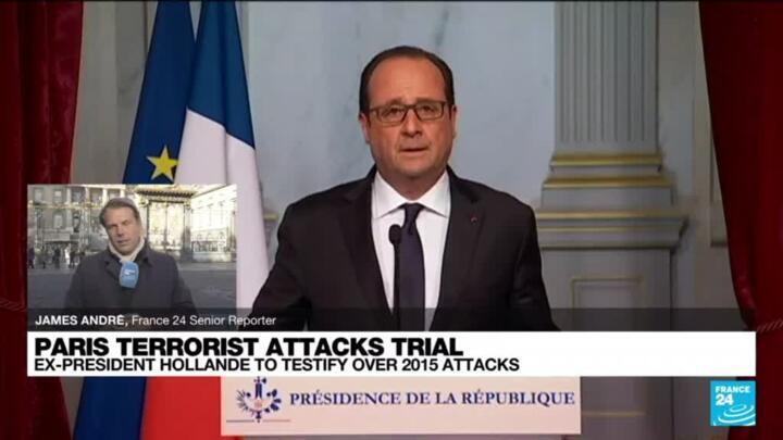 Former French President Hollande to testify in Paris attacks trial