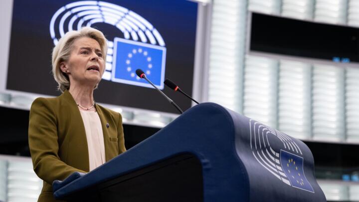 EU chief Ursula von der Leyen delivered a combative State of the Union address to the bloc's parliament on September 10, 2025.