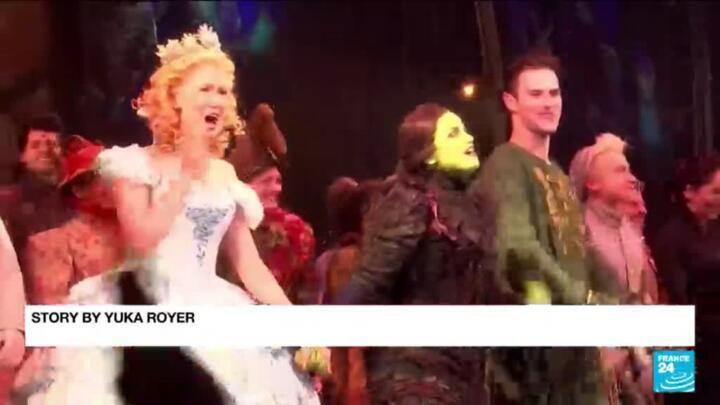 Broadway raises curtain again on big musicals, casts serenade the city