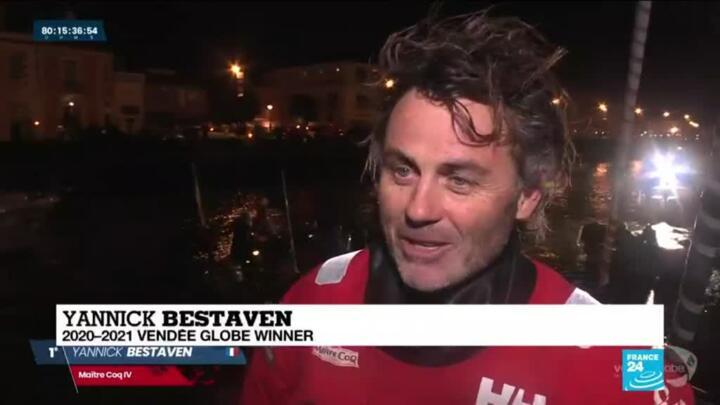 'I feel like I am dreaming': French sailor wins Vendee Globe race after 80 days