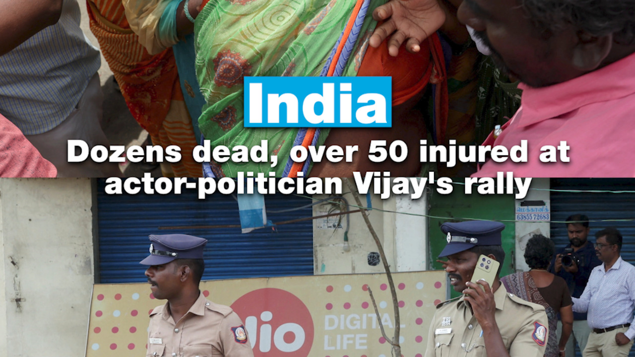 Title: India: Dozens dead, over 50 injured at actor-politician Vijay's rally