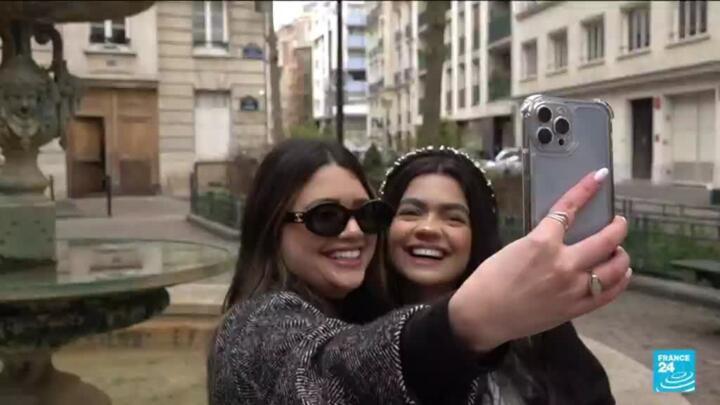 Tourists in the French capital hope to catch a glimpse of 'Emily in Paris'