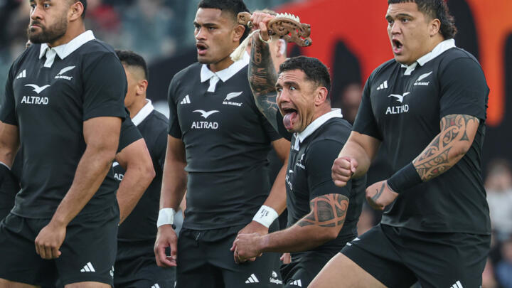 The All Blacks have been drawn against hosts Australia in the group stage of the Rugby World Cup.
