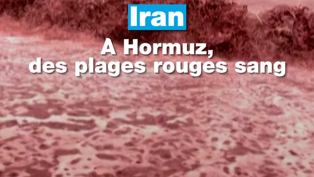 Iran : sur l'île d'Hormuz, des plages rouges sang