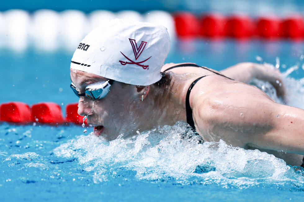 L'Américaine Gretchen Walsh, le 3 mai 2025 au Tyr Pro Swim Series de Fort Lauderdale, en Floride.