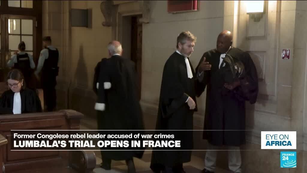 بدأت محاكمة زعيم المتمردين السابق في جمهورية الكونغو الديمقراطية لومبالا في فرنسا بدأت محاكمة زعيم المتمردين السابق في جمهورية الكونغو الديمقراطية لومبالا في فرنسا