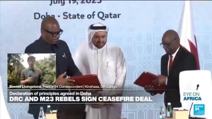 DRC and M23 rebels sign ceasefire deal in Doha
