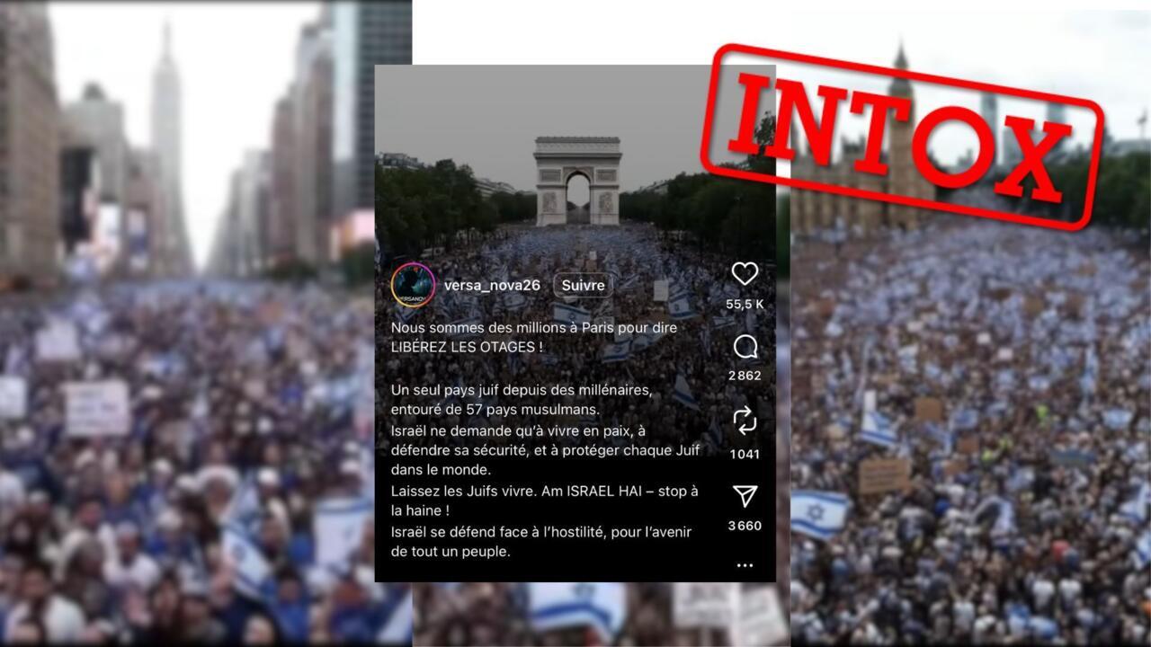 Ces images de manifestations pro-Israël ont été générées par IA