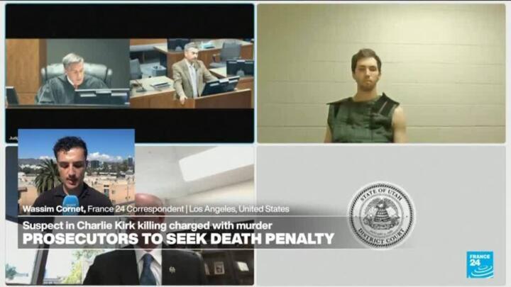 Prosecutors to seek death penalty for suspect in Charlie Kirk assassination