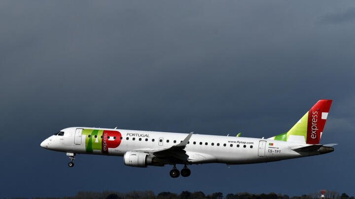 File photo - A TAP Air Portugal plane takes off from Dublin Airport in Ireland, on 26 March 2021.