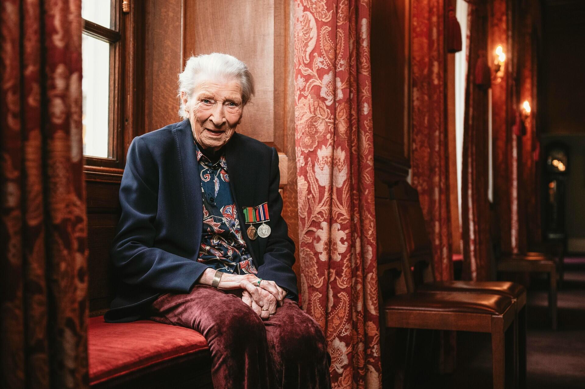 Christian Lamb tiene 103 años. Fue tercera teniente de los Wrens.
