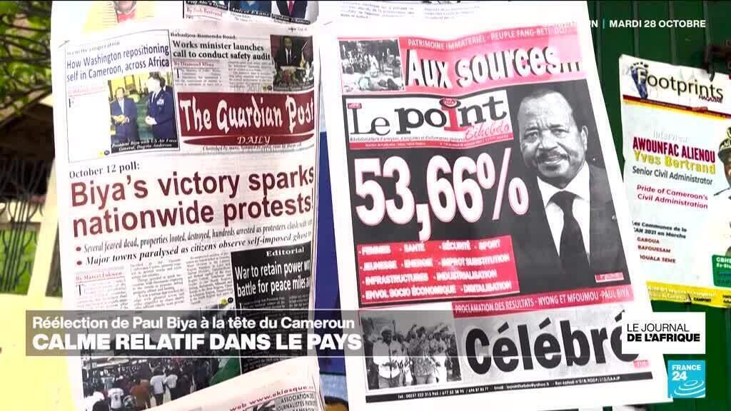 Calme relatif au Cameroun au lendemain de l'annonce de la victoire de Paul Biya à la présidentielle.