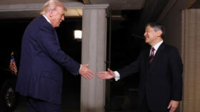 US President Donald Trump was welcomed to Japan by Emperor Naruhito