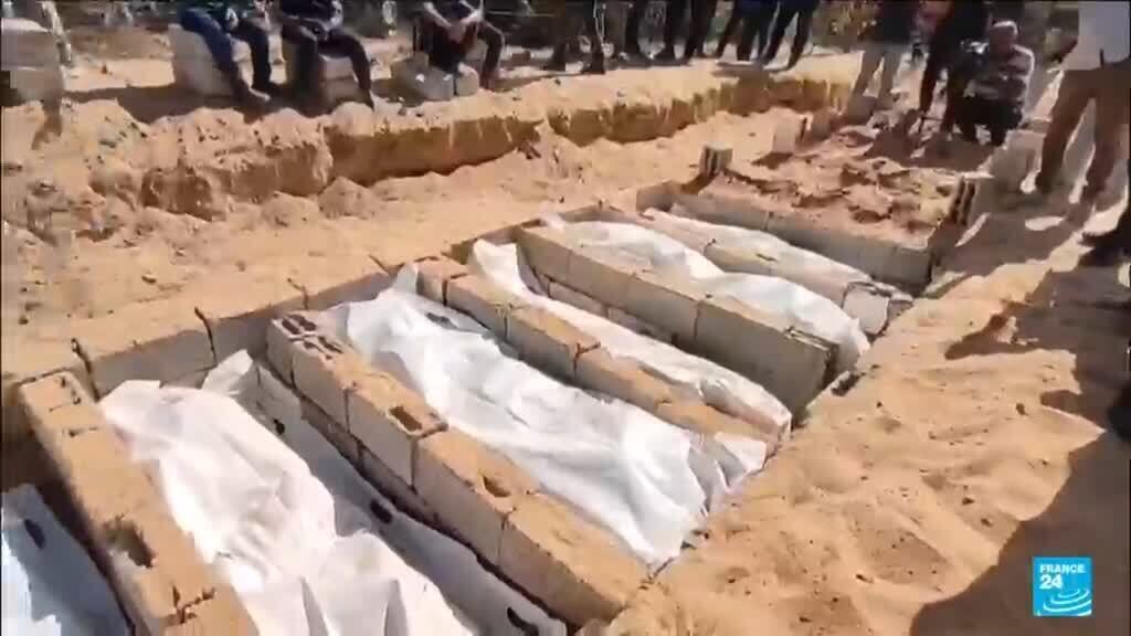 Gaza: 54 unidentified Palestinian bodies returned for mass burial