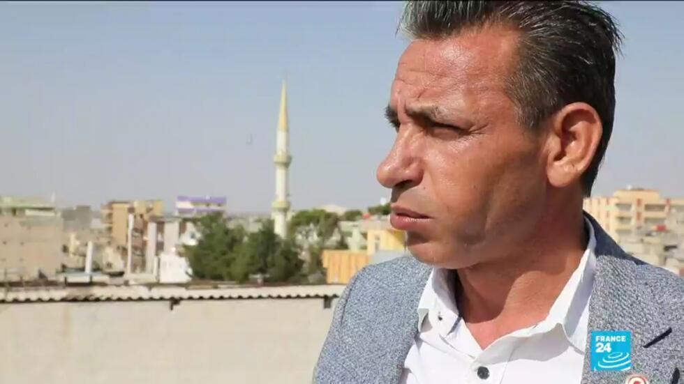 Ibrahim Yeldik, président de la section locale du parti de la justice et du développement (AKP), la formation de Recep Tayyip Erdogan, à Akçakale, le 13 octobre 2019.