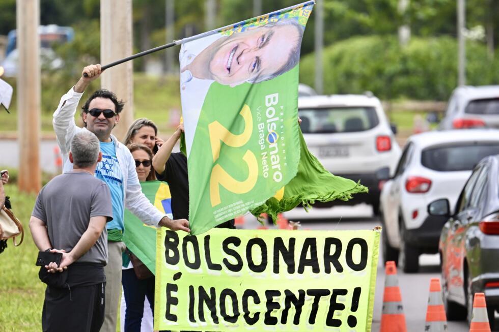 Supporters of former Brazilian president Jair Bolsonaro insist he is an innocent man