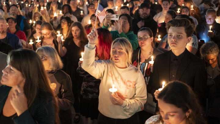 A candlelight vigil for Charlie Kirk was held in Seattle on September 10, 2025.