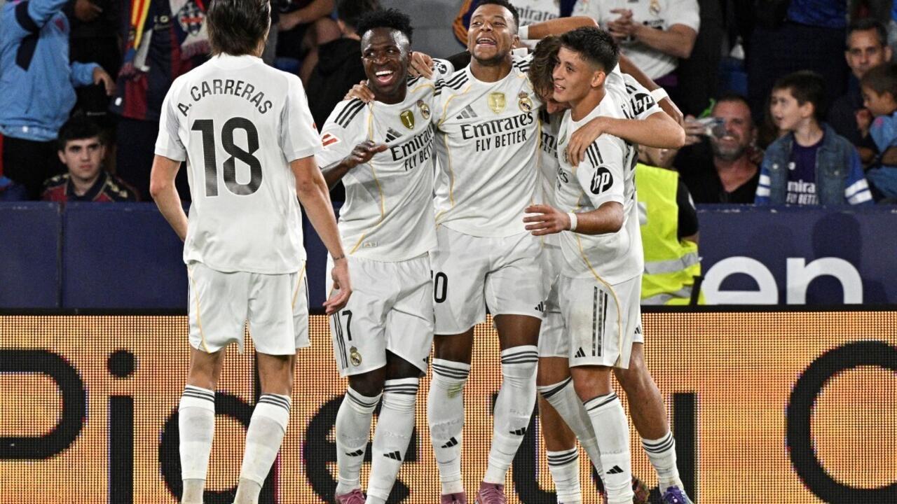 الدوري الإسباني: مبابي وفينيسيوس يقودان ريال مدريد لاكتساح ليفانتي والابتعاد في الصدارة