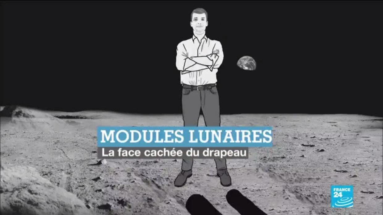 Premier Pas De L Homme Sur La Lune La Face Cachee Du Drapeau