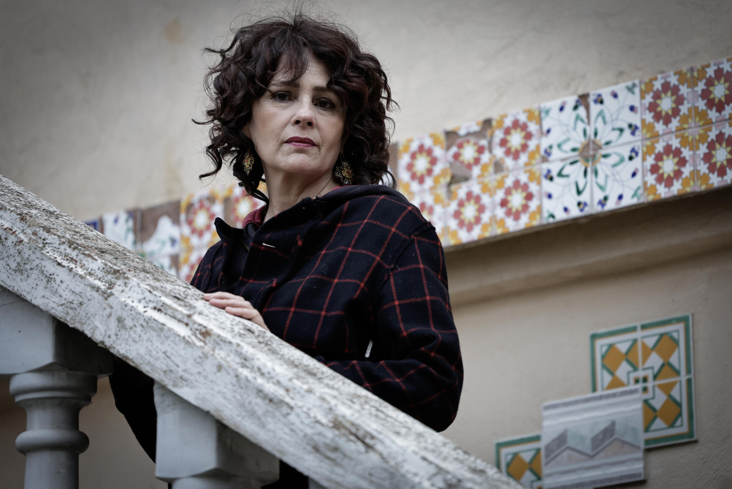 Anouk Grinberg à Montreuil en Seine-Saint-Denis le 1er mars 2024
