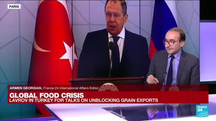 Russia's Lavrov says Ukraine needs to de-mine ports to allow grain shipments