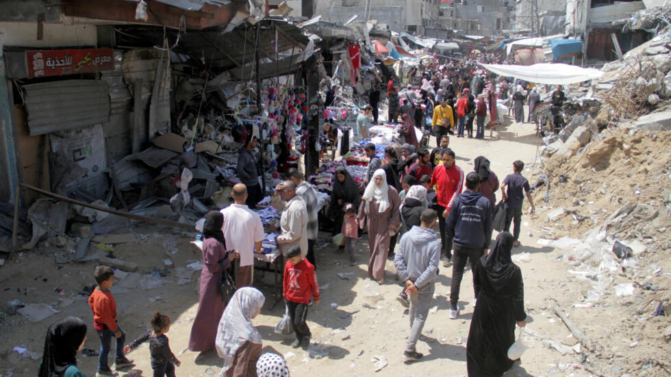 Dans le nord de la bande de Gaza le 9 avril 2024.