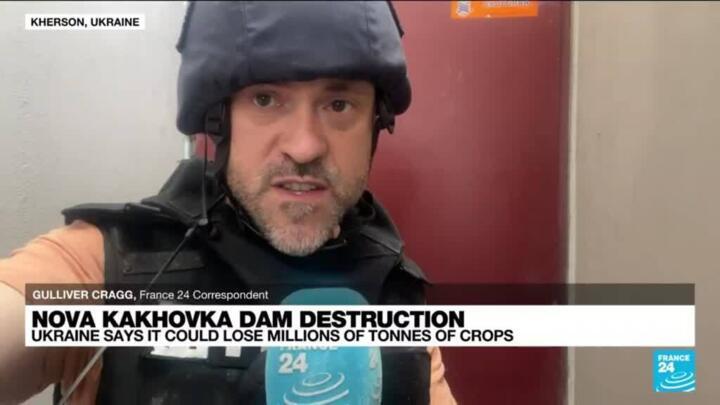 On the ground: Kherson residents flee under artillery fire after collapsed Kakhovka dam floods homes