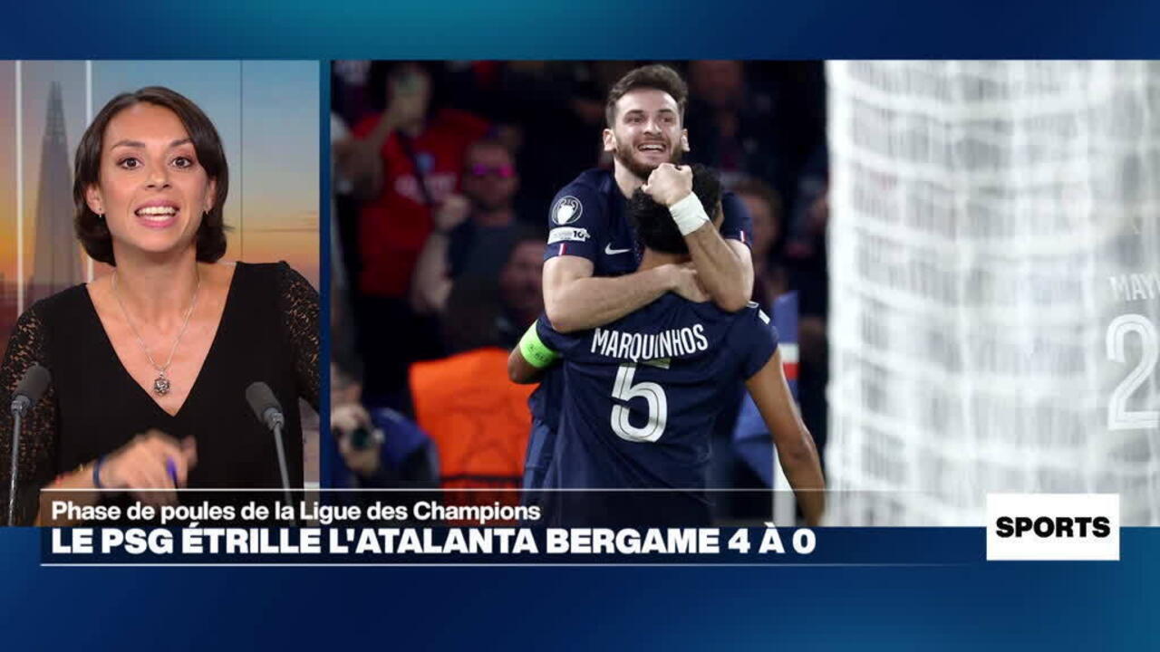Ligue des champions : le PSG étrille l'Atalanta Bergame 4 à 0