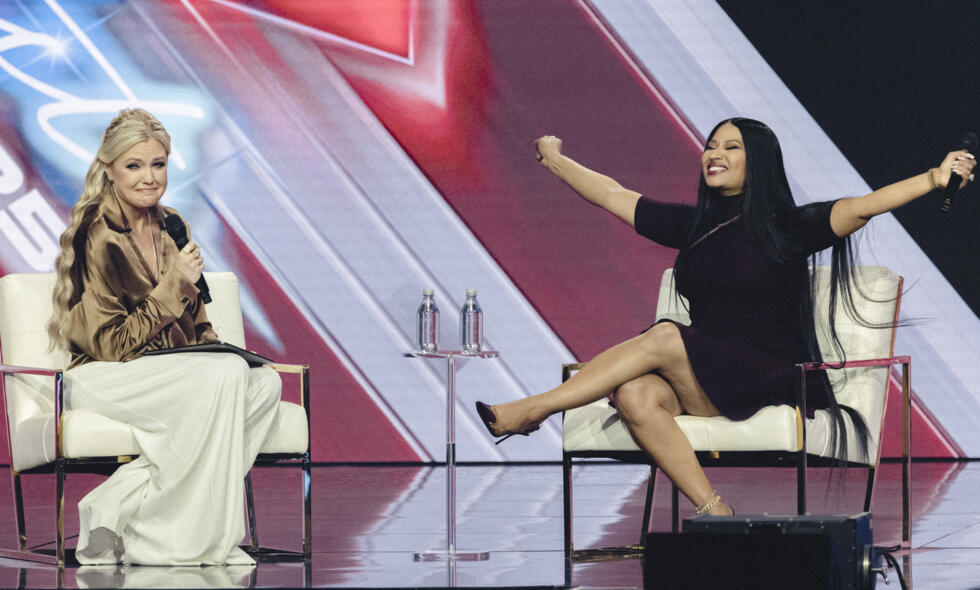 Nicki Minaj shared the stage with Erika Kirk, the widow of Turning Point USA's  slain founder Charlie Kirk, at its weekend conference in Arizona