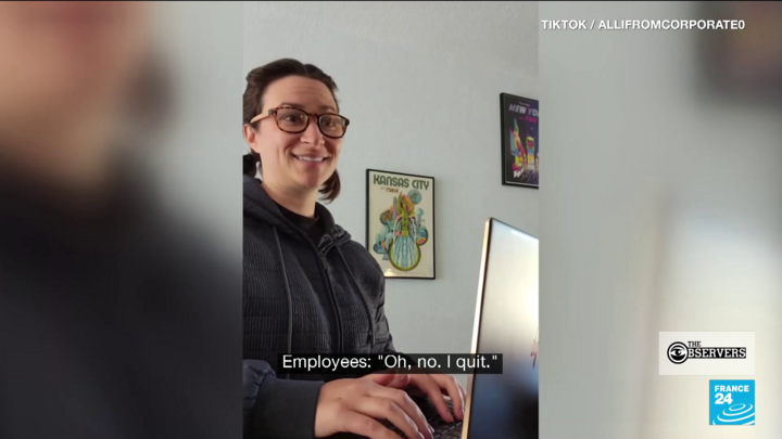 Allison Peck shared videos of her experience quitting her job on TikTok.