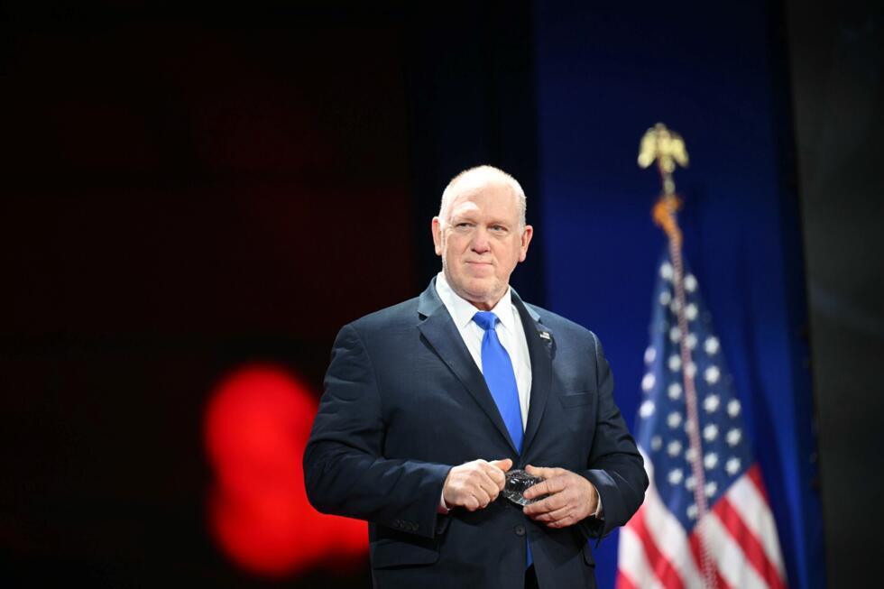 Tom Homan, zar fronterizo de la Casa Blanca, participa en una conferencia política conservadora, el 22 de febrero de 2025 en Oxon Hill (Maryland), al norte de EEUU
