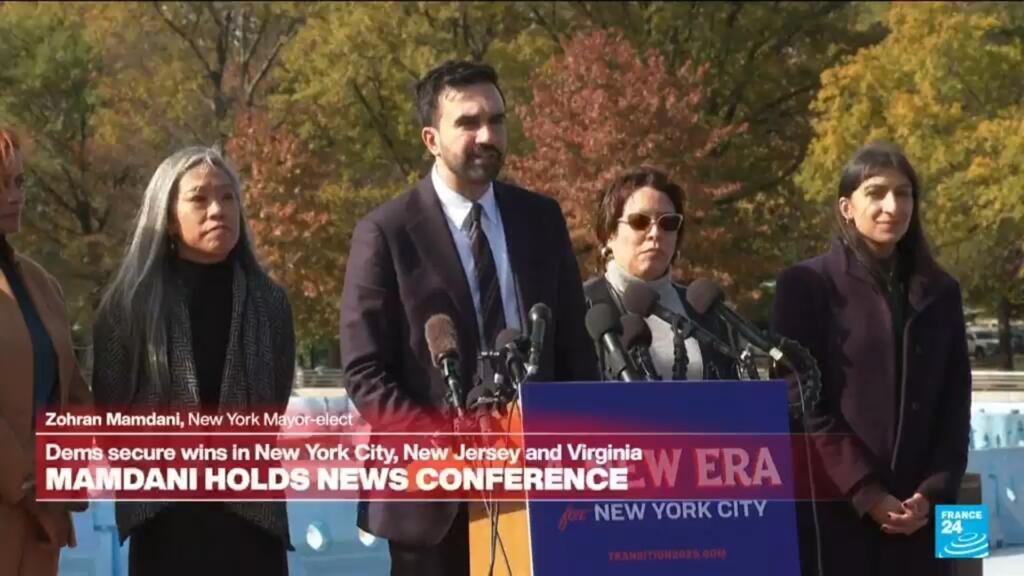 Replay: Zohran Mamdani announces his co-chairs in first press conference since election