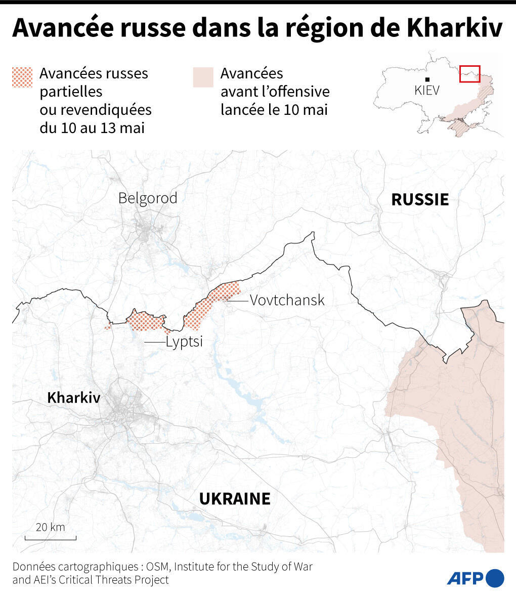 Avancée russe dans la région de Kharkiv