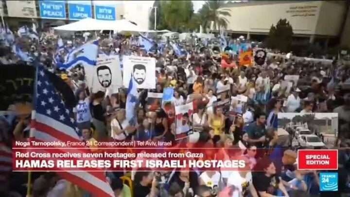 Israel: Thousands celebrate hostages’ return in Tel Aviv’s Hostages Square
