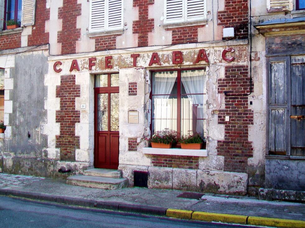 A bar-tabac converted into a home in the village of Néry in the Oise department northwest of Paris.