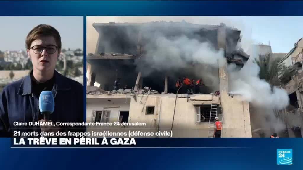 La trêve en péril à Gaza : 21 morts dans des frappes israéliennes