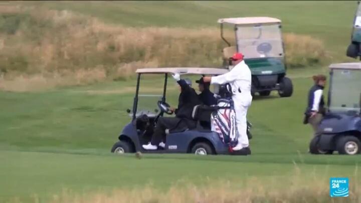 Golf course and trade talks: Donald Trump mixes business & politics in Scotland