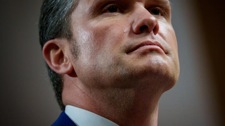 Pete Hegseth – pictured during a confirmation hearing on January 14, 2025 – has been confirmed by the US Senate as secretary of defense.